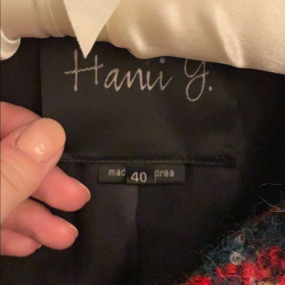 Hanii Y Tartan Cropped 3/4 Coat - Picture 6 of 8